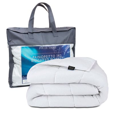 Polar Night Gewichtsdecke 5-13kg, 135x200cm, Baumwolle - 9 kg