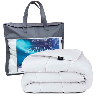 Polar Night Gewichtsdecke 5-13kg, 150x200cm, Baumwolle - 9 kg