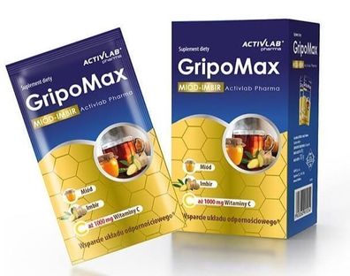 Activlab Gripomax Ingwer + Honig Tee, 10 Beutel