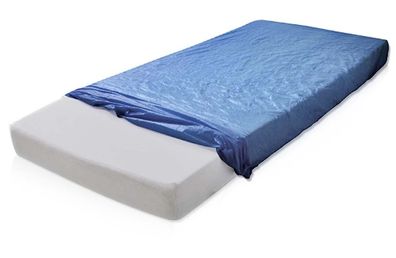 MaiMed Mattress Cover 210x90x20cm, blau, CPE-Cover - 10 Stück