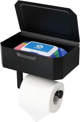 Toilettenpapierhalter, Edelstahl, für Badezimmer, hygienisch und platzsparend