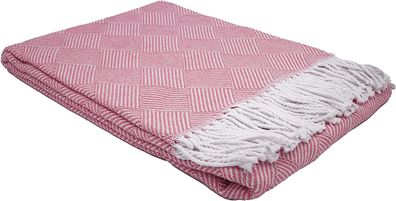 Wohndecke Fair de luxe Cotton All Seasons | Wolldecke aus 50% Baumwolle, 30% Polye