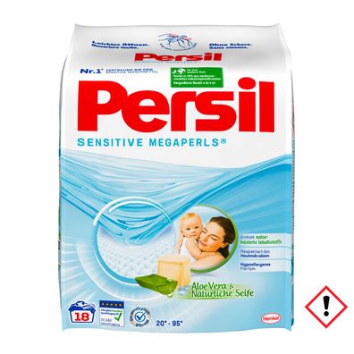 Persil Sensitive Megaperls Vollwaschmittel mit Aleo Vera 18WL