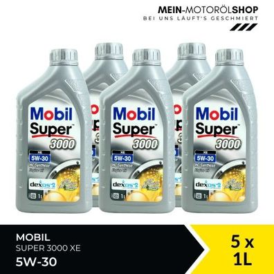 Mobil Super 3000 XE 5W-30 5x1 Liter