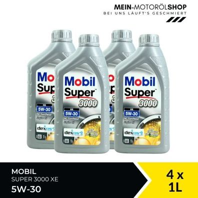 Mobil Super 3000 XE 5W-30 4x1 Liter