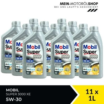 Mobil Super 3000 XE 5W-30 11x1 Liter