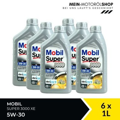 Mobil Super 3000 XE 5W-30 6x1 Liter