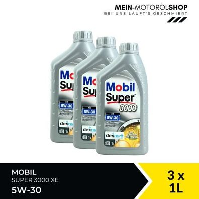 Mobil Super 3000 XE 5W-30 3x1 Liter