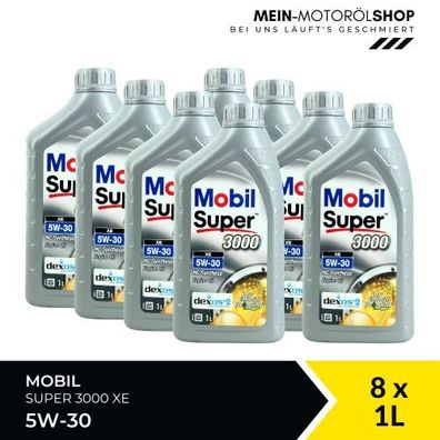 Mobil Super 3000 XE 5W-30 8x1 Liter