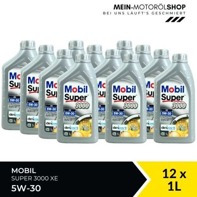 Mobil Super 3000 XE 5W-30 12x1 Liter