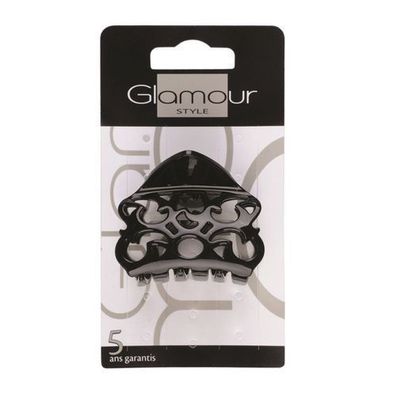 Glamour Haarspange Schwarz 2er Pack von Elegante