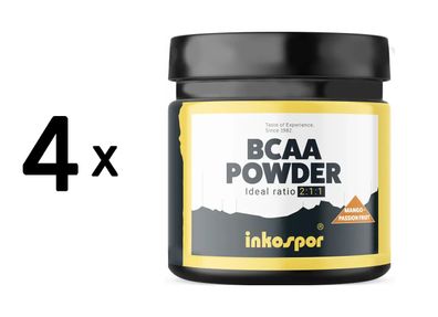 4 x Inkospor BCAA Powder (300g) Mango Passionfruit