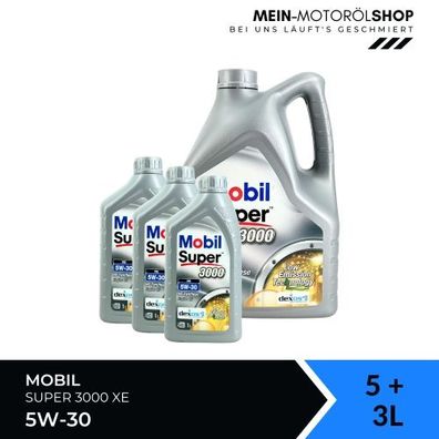 Mobil Super 3000 XE 5W-30 5 + 3 Liter