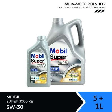 Mobil Super 3000 XE 5W-30 5 + 1 Liter