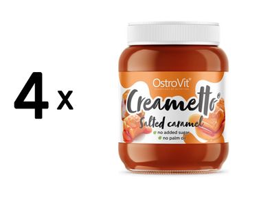 4 x OstroVit Creametto (350g) Salted Caramel