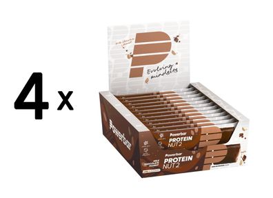 4 x Powerbar Protein Nut 2 Bar (12x45g) Milk Chocolate Peanut