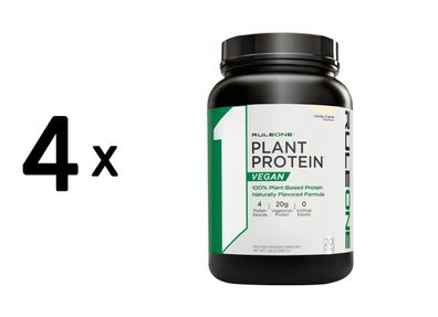 4 x Rule1 R1 Plant Protein (1,2lbs) Vanilla Crème