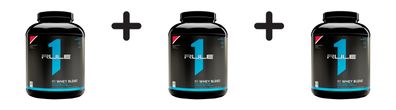 3 x Rule1 R1 Whey Protein (5lbs) Strawberries and Crème
