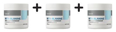 3 x OstroVit Beta-Alanine Powder (200g) Natural