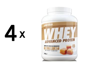 4 x Per4m Whey Advanced Protein (2010g) Salted Caramel