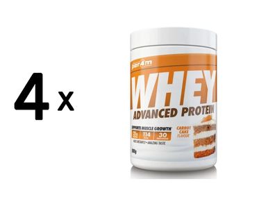 4 x Per4m Whey Advanced Protein (900g) Carrot Cake