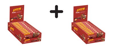 2 x Powerbar Ride Energy Bar (18x55g) Chocolate Caramel