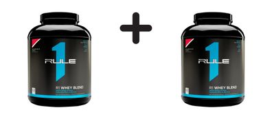 2 x Rule1 R1 Whey Protein (5lbs) Strawberries and Crème