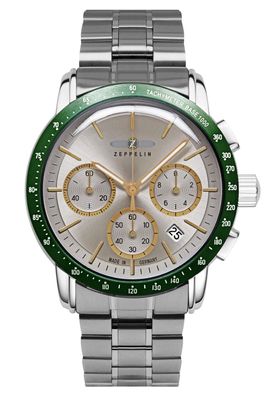 Zeppelin Herrenuhr New York Chronograph Stahl/Bicolor 8878MB-5