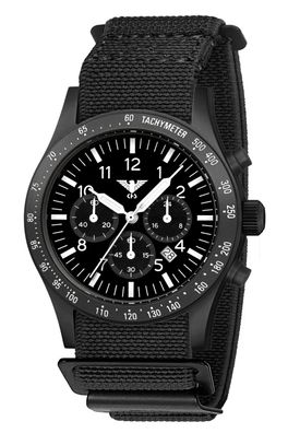 KHS Herrenuhr Platoon Solar Chronograph Schwarz Plabssc. DFB