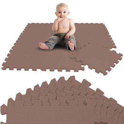 9 Teile Baby Kinder Puzzlematte ab Null - 30x30 Puzzle Spielmatte Krabbelmatte