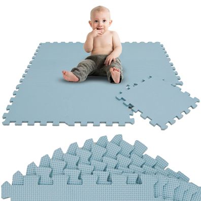 9 Teile Spielmatte Baby Puzzlematte - 30x30 Krabbelmatte Bodenmatte Kinderzimmer