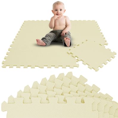 9 Teile Baby Kinder Puzzlematte ab Null - 30x30 Puzzle Spielmatte Krabbelmatte