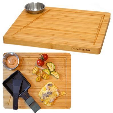 2 Personen Raclette Teller Set - 30x25 Raclette Brettchen Pfännchen Untersetzer