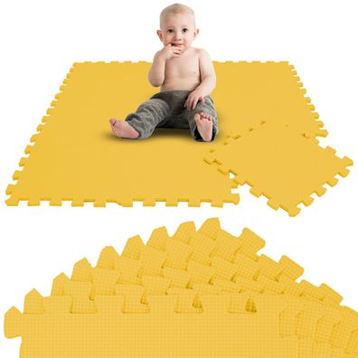 9 Teile Baby Kinder Puzzlematte ab Null - 30x30 Puzzle Spielmatte Krabbelmatte