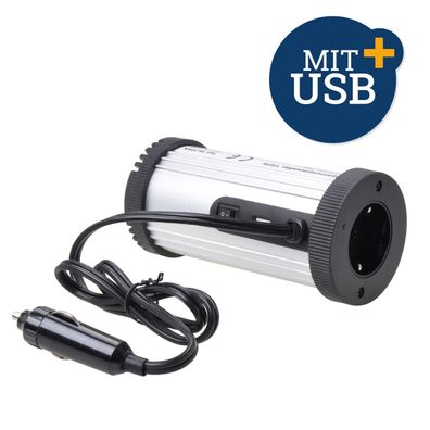 Filmer 36.209 Spannungswandler 150 W für Dosenhalter mit USB 500mA