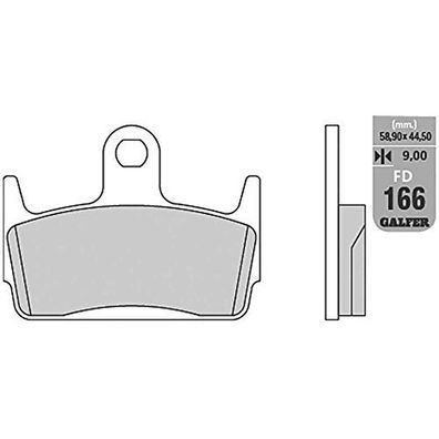 GALFER Bremsbelag "FD166" Satz G1050, Organisch Scooter