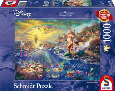 Disney arielle meerjungfrau mermaid 1000 Teile Puzzle Thomas Kinkade schmidt