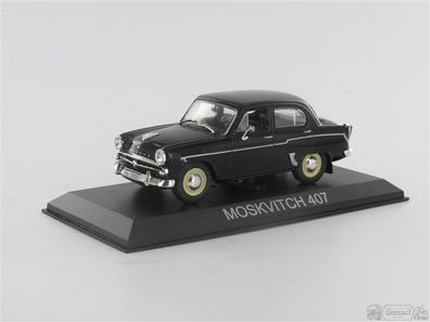 IXO 431050 (Blister) Moskwitsch 407, schwarz Maßstab 1:43