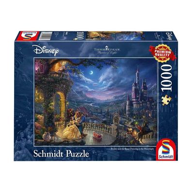 Disney Schöne Biest Tanz im Mondlicht 1000 Teile Puzzle Thomas Kinkade schmidt