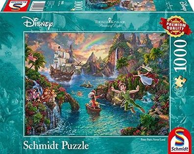 Disney Peter Pan 1000 Teil Puzzle Thomas Kinkade Collection schmidt spiele