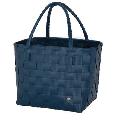 HANDED BY Shopper Paris OCEAN BLUE blau Tasche Korb geflochten Bag Öko Schulter