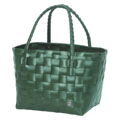 Handed By Paris Shopper – Einkaufstasche mit breitem Trageriemen, Forest Green