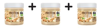 3 x Go On Nutrition Protein White Cream and Peanut Butter (180g) White and Peanut But