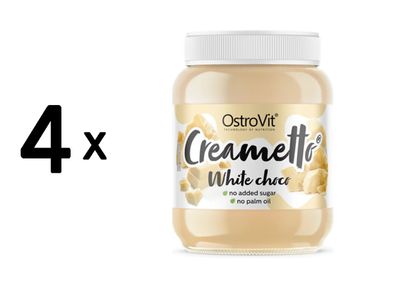 4 x OstroVit Creametto (350g) White Chocolate