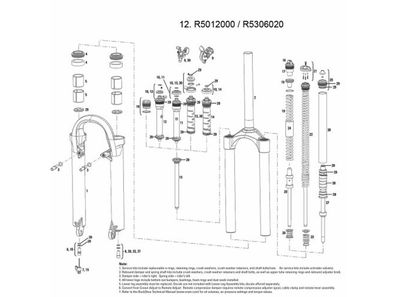 Rockshox "Tora Coil TurnKey" 2006-2009 Druckstufe , für Fernbedienung