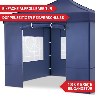 Partyzelt Pavillon Partyzelt Blau Garten 3 x 3 Meter