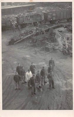 Wehrmacht Soldaten am Eisenbahn 2./ Strassenbahn - Btl. 591 Großfoto