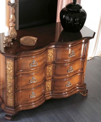 Schränke Massiv Kommoden Wohnzimmer Kommode Schubladen Holz Sideboard Schrank