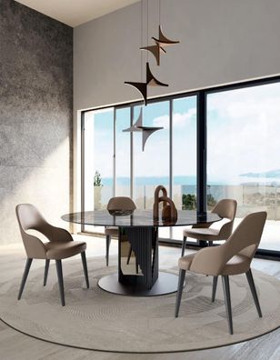 Esstisch 4 Stühle Esszimmer Stühle Esstisch Luxus Möbel Italien Neu Set 5 Tlg