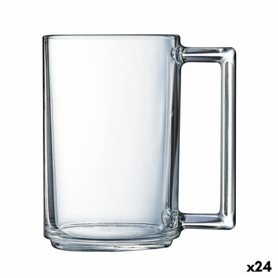 Kop Luminarc À La Bonne Heure Durchsichtig Frühstück Glas (250 ml) (24 Stück)